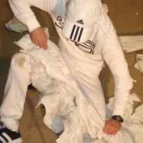 jacket destroyed at the beach